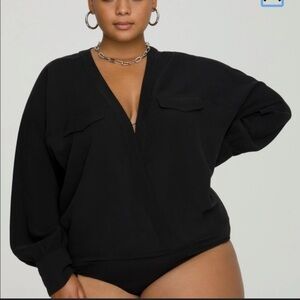 Good American utility Black Bodysuit